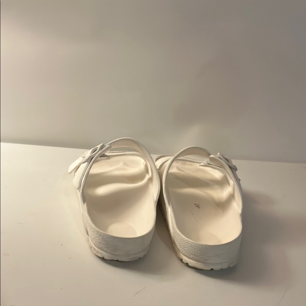 Evo Birkenstock Arizona Classic White Sandals - Picture 3 of 4